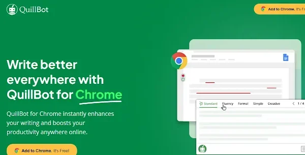 An illustration image on Quillbot Grammer Checker