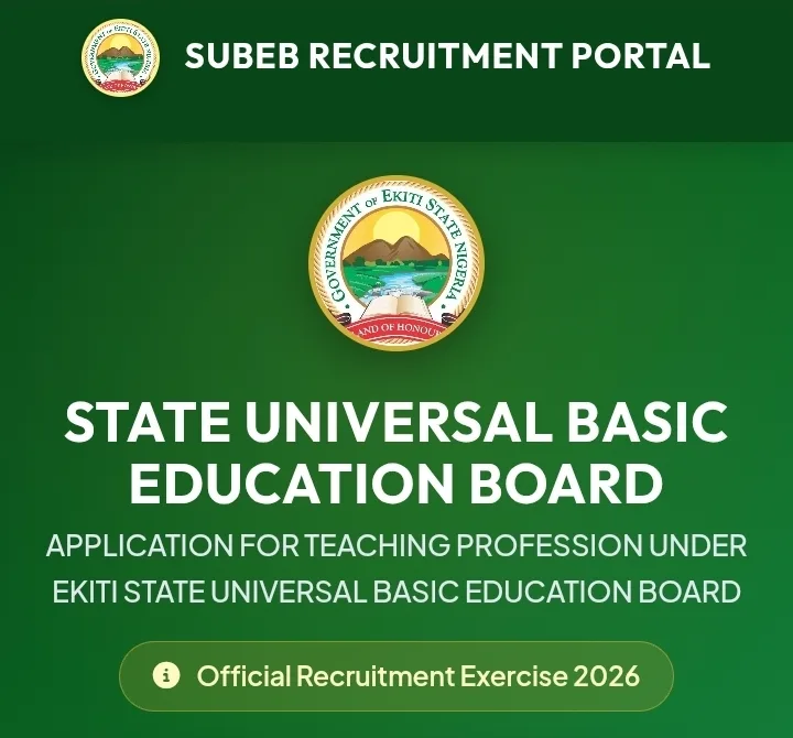 Free Ekiti State SUBEB recruitment past questions and answers