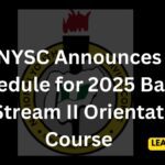 2025 batch A stream II orientation course schedule