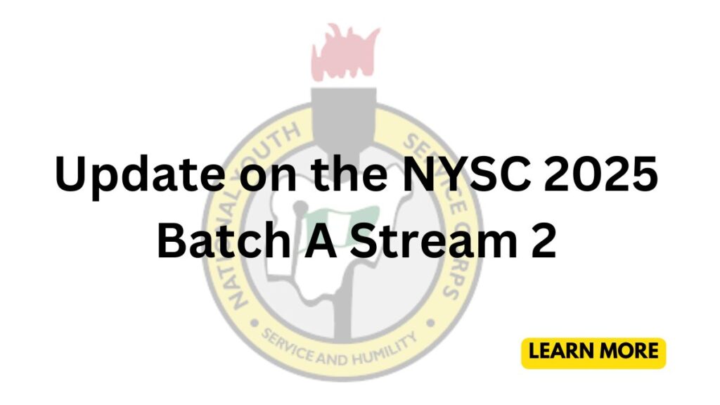 NYSC Batch A Stream 2