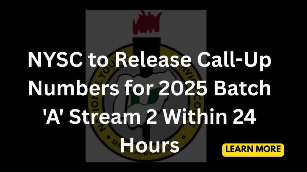 NYSC call up number