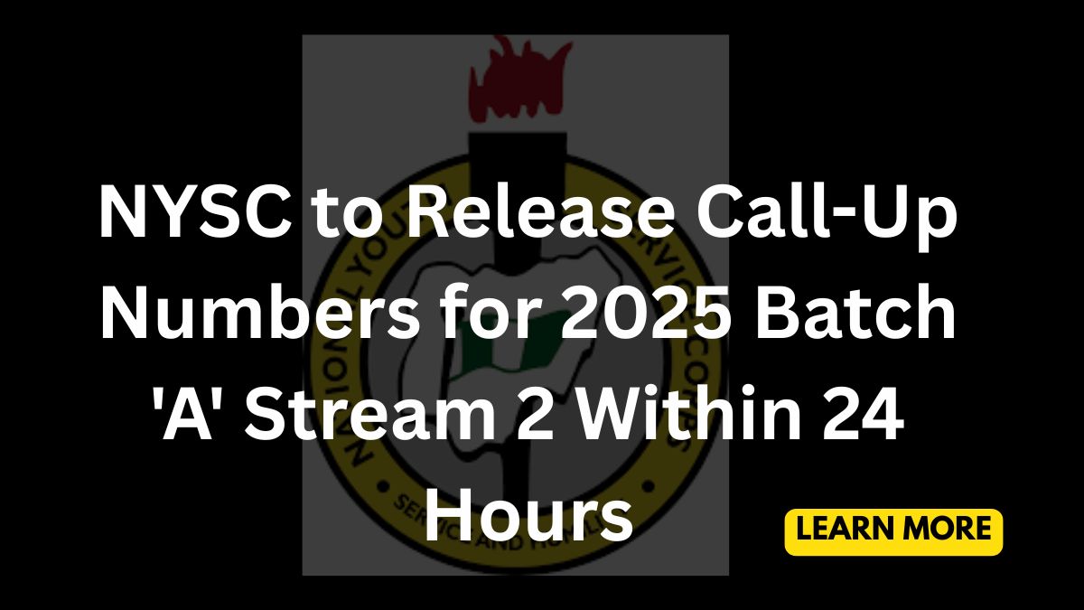 NYSC call up number