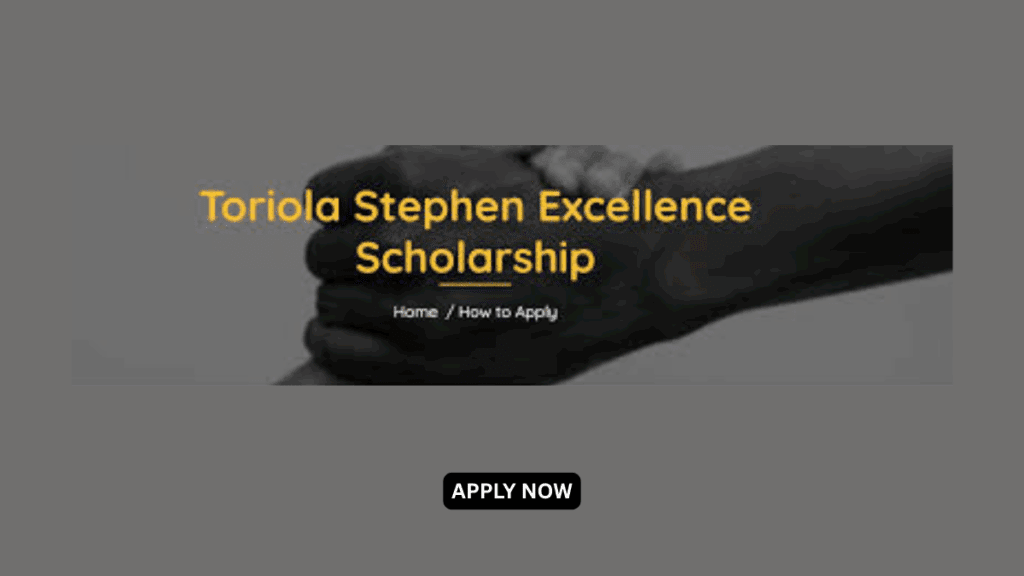 How to apply for Toriola Stephen Excellence Scholarship