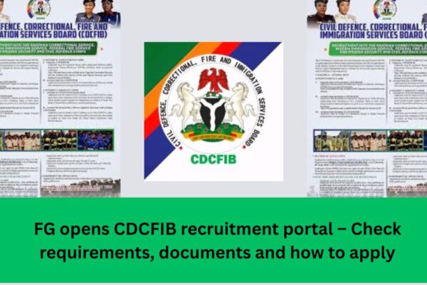 CDCFIB recruitment portal application guide for interested applicants