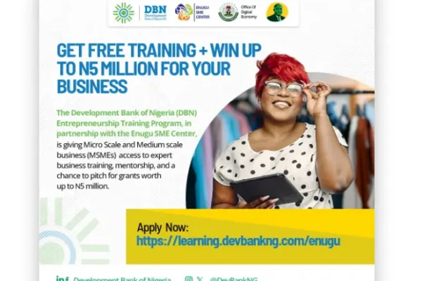A Screenshot of Enugu DBN Entrepreneurship Training Program 2025