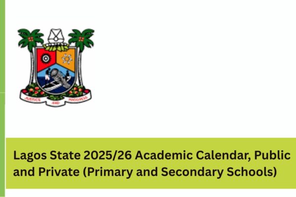 Lagos State 2025/26 Academic Calendar, Public and Private (Primary and Secondary Schools) illustration image guide