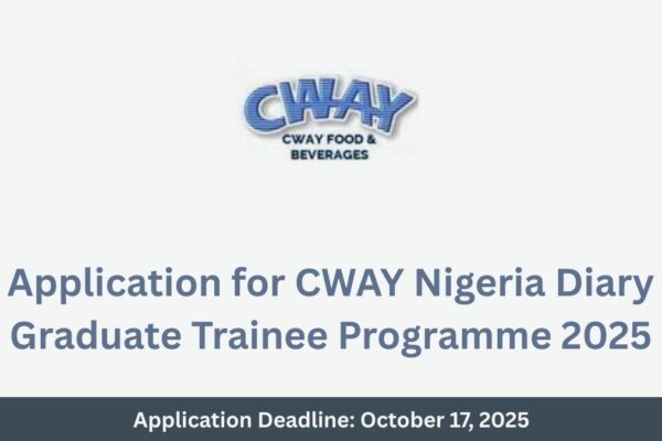 CWAY Nigeria logo and 2025 graduate Trainee Program