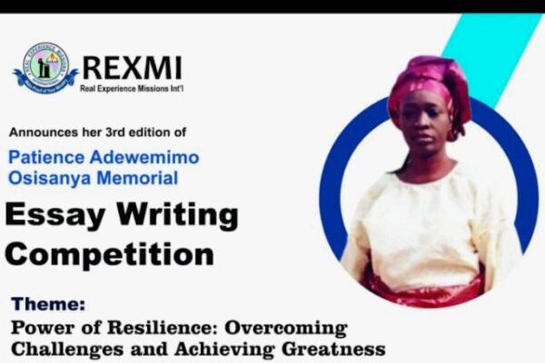 Enter the 2025 Patience Adewemimo Osisanya Memorial Essay Competition (3rd Edition) and showcase your writing skills for recognition and prizes