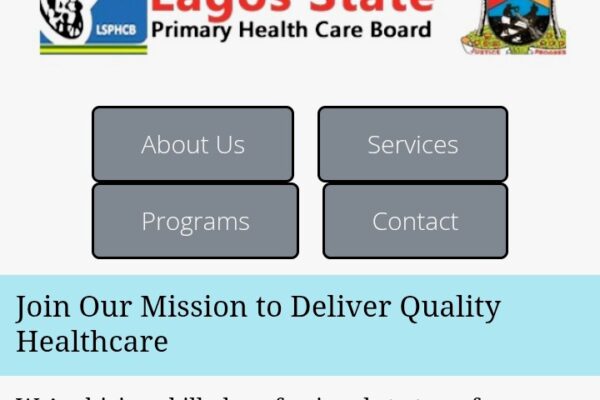 Lagos State Health Professionals Recruitment Portal