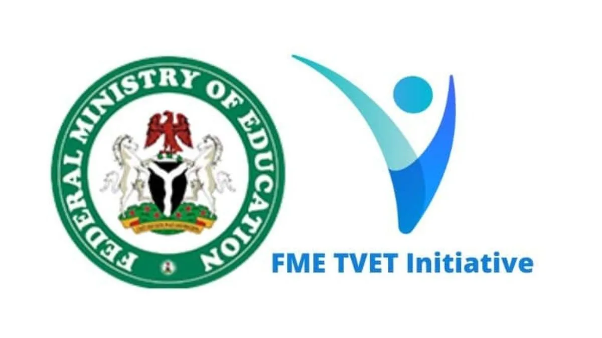 Federal Ministry of Education Logo and TVET trainees logo