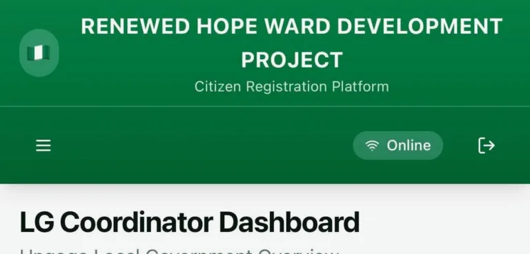 Renewed Hope Ward Development Programme