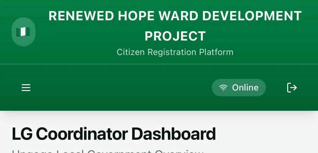 Renewed Hope Ward Development Programme