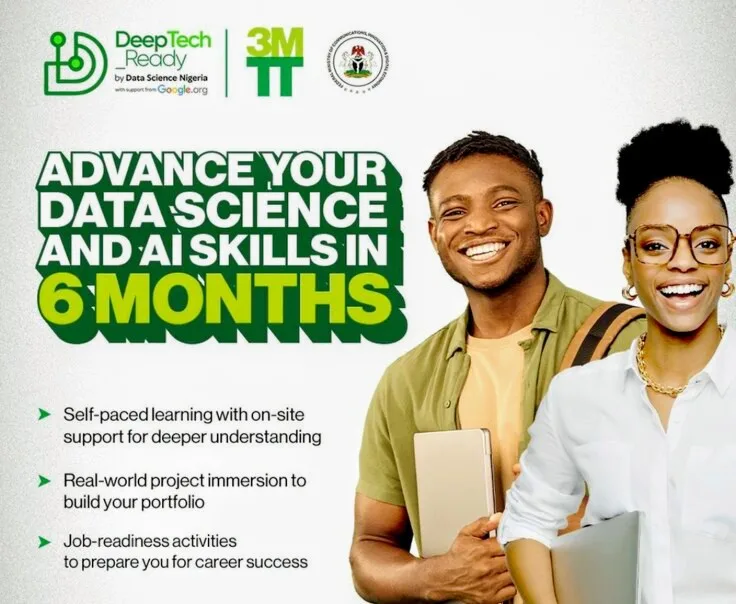 Federal Government has opened applications for the 3MTT DeepTech_Ready Programme Cohort 3