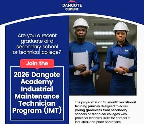 How to apply for the Dangote Academy Industrial Maintenance Technicians Program