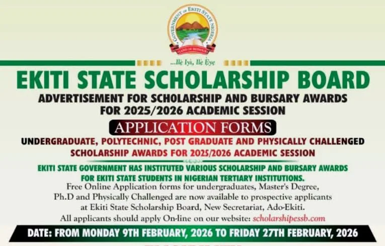 How to apply for Ekitis STATE SCholatship