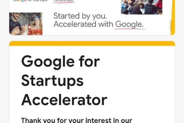 Google for Startups Accelerator