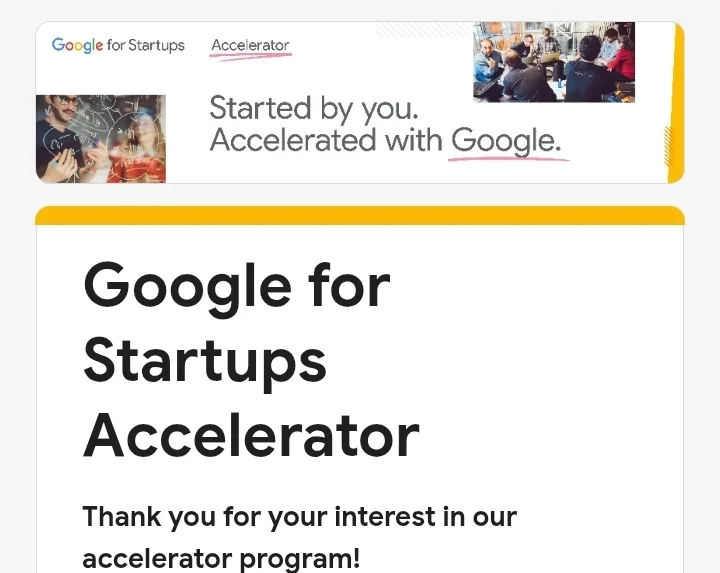 Google for Startups Accelerator