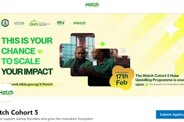 Applications are now open for the iHatch Cohort 5 Hub Upskilling Programme