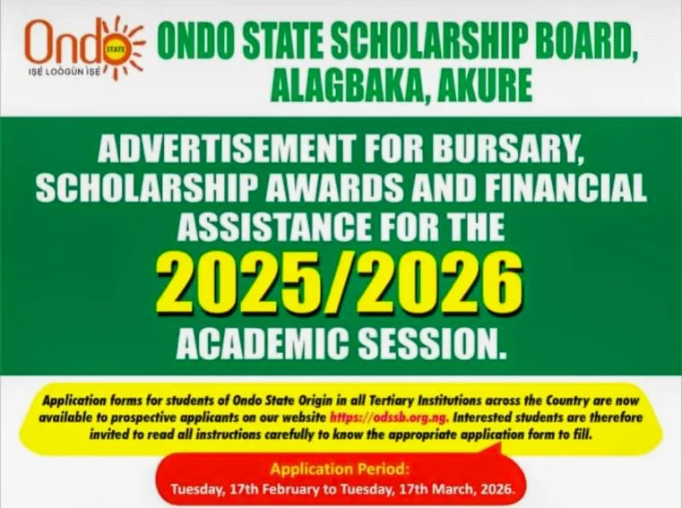 Step by step application guide on how to apply for Ondo State Scholarship Board