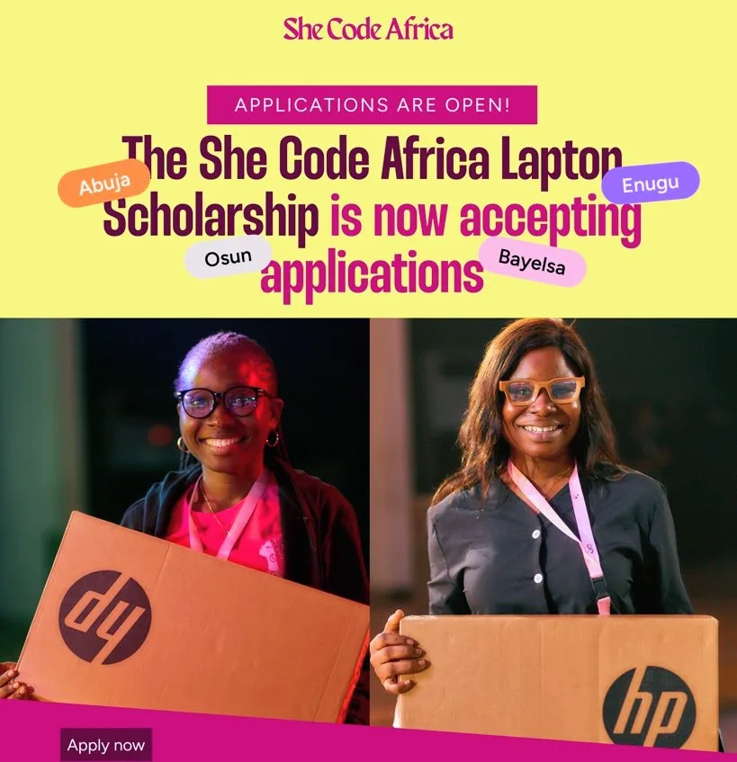 She Code Africa Laptop Scholarship