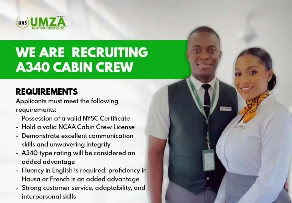 Umza Air Cabin Crew recruitment