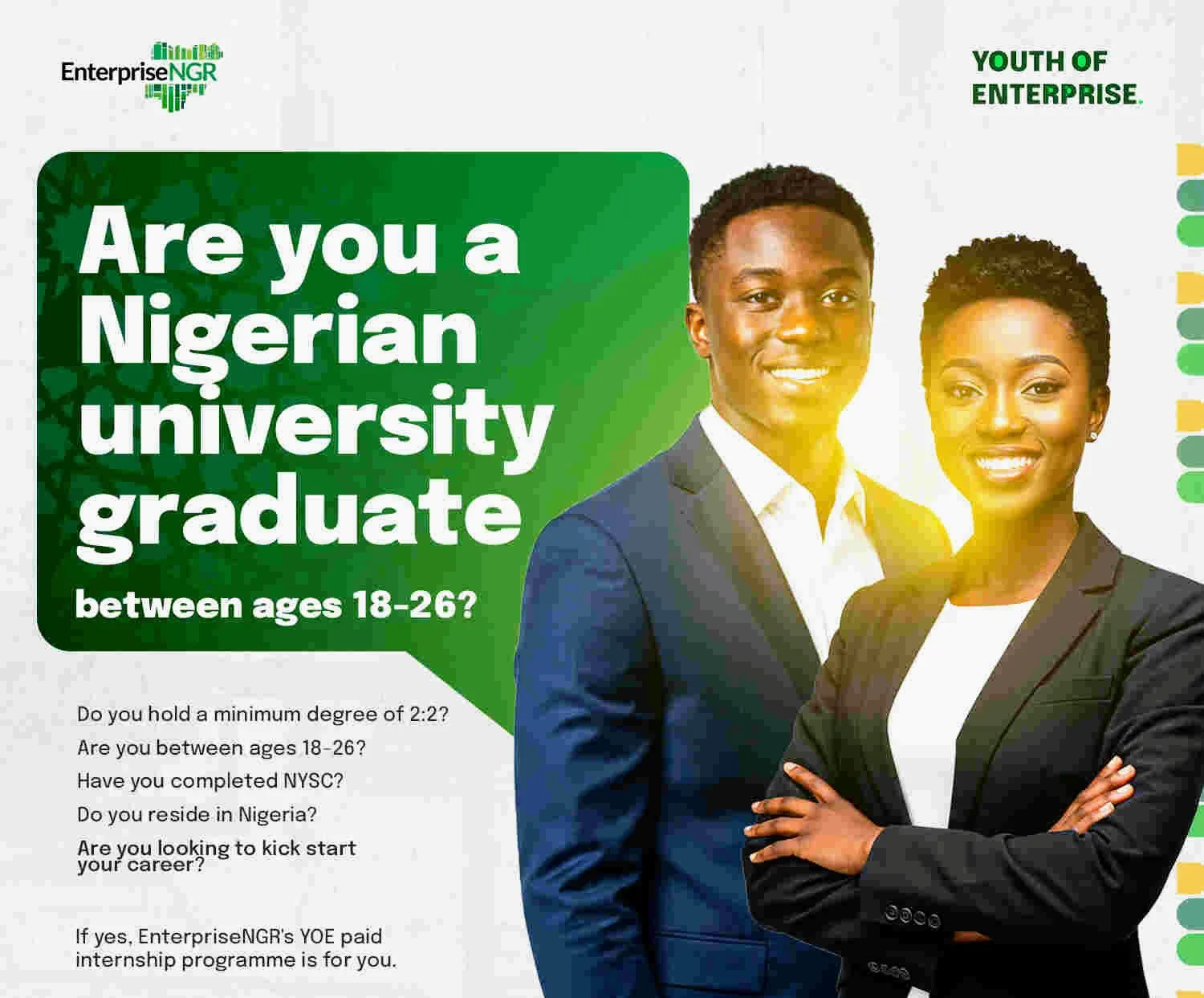 Youth for Enterprise paid internship