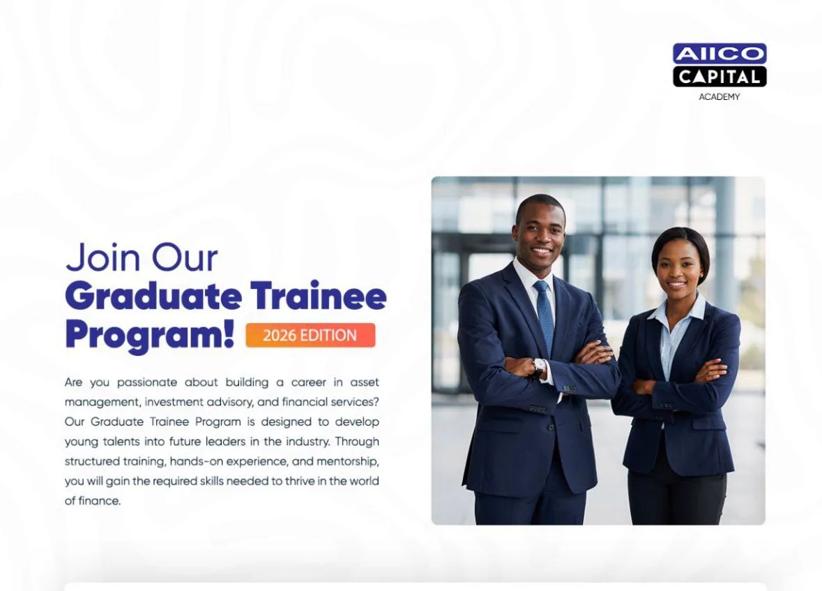 How to apply for AIICO Capital Graduate Trainee Program 2026