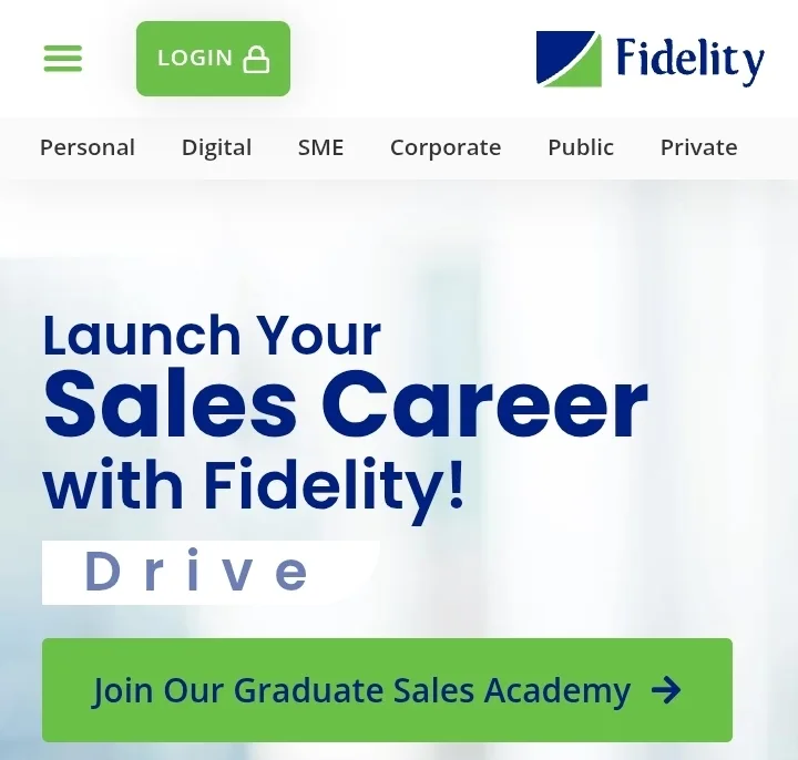 Fidelity Bank Sales Academy Program