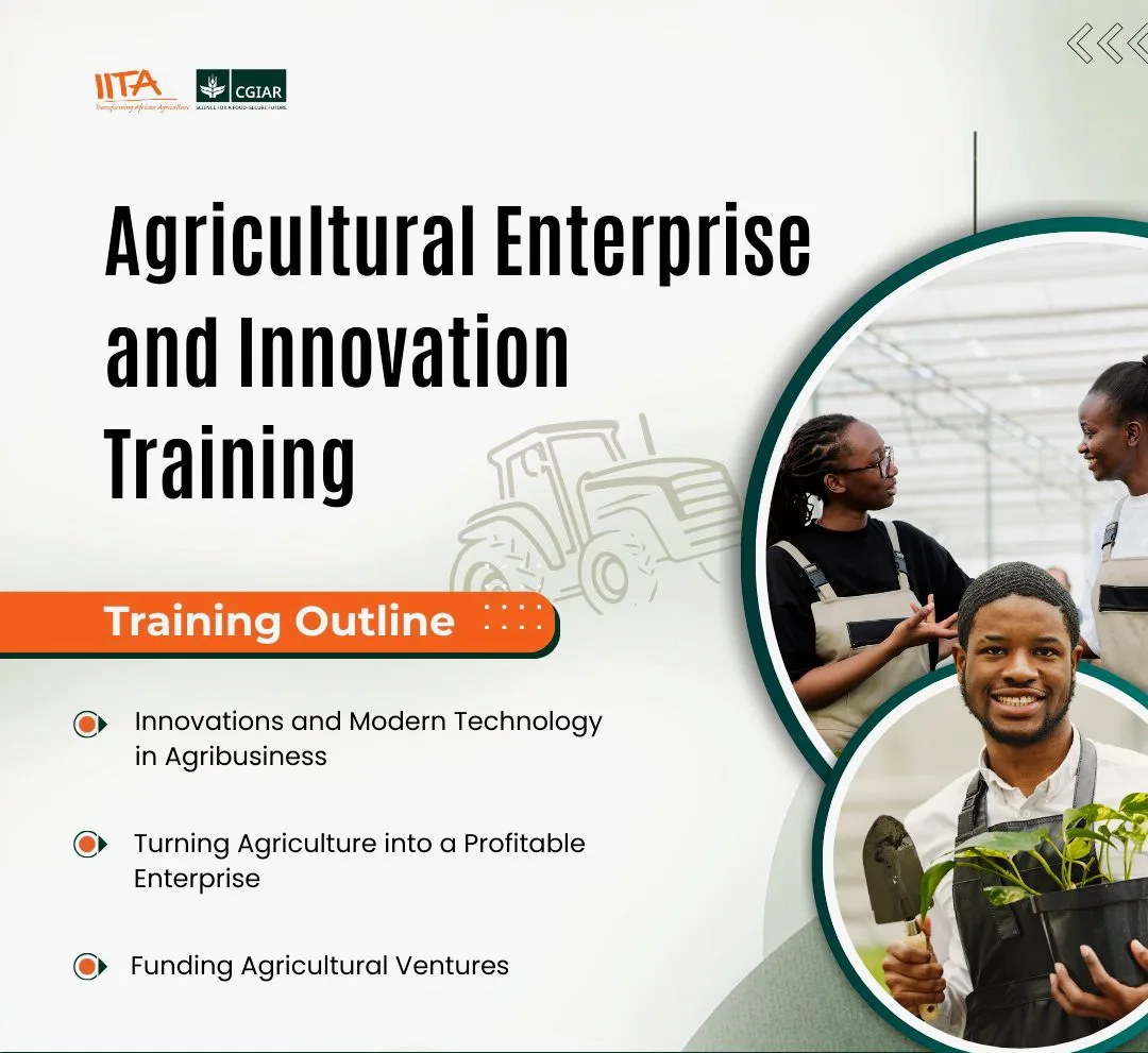 Apply for the IITA Agricultural Enterprise and Innovation Training Program 2026.