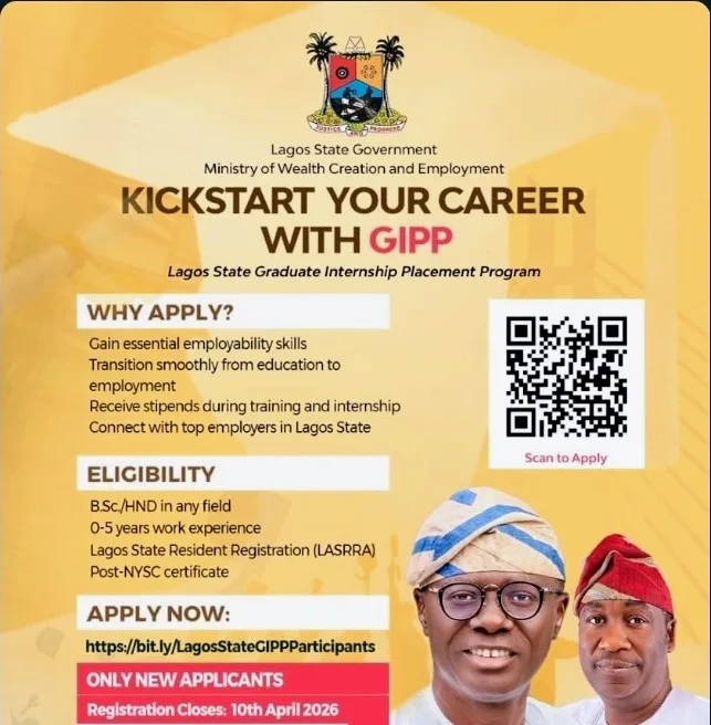 How to apply for Lagos State Graduate Internship Placement Programme