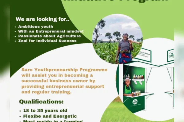 Saro Youthpreneurship Initiative Program for agricultural success.