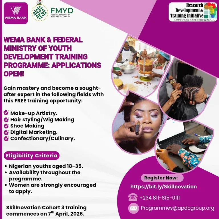 How to apply for Wema Bank Skillnovation Training 2026