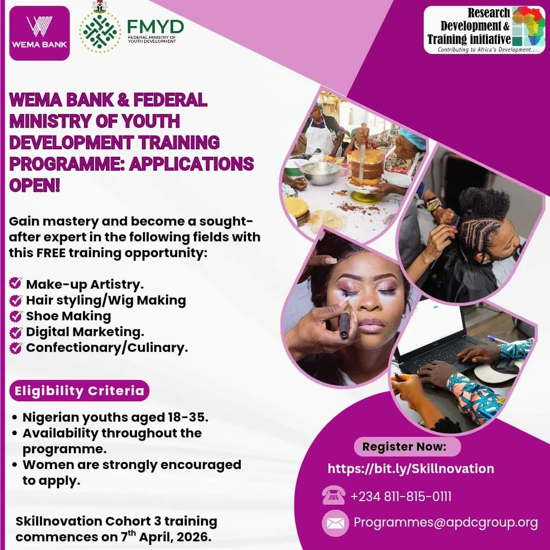 How to apply for Wema Bank Skillnovation Training 2026