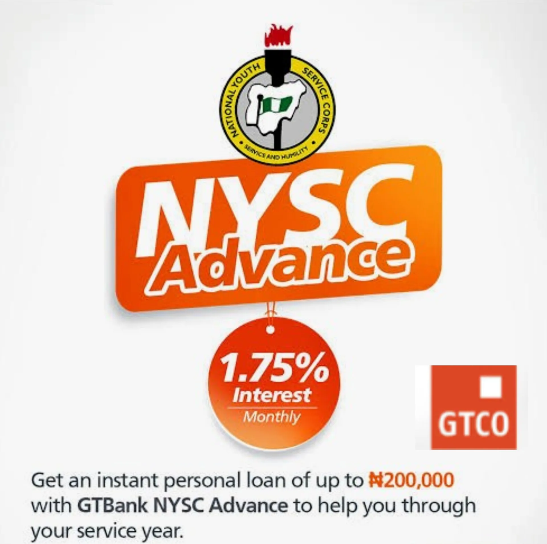 gtb nysc advance loan