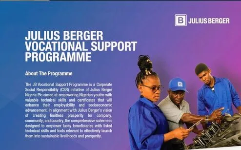 How to apply for julius berger vocational support programme