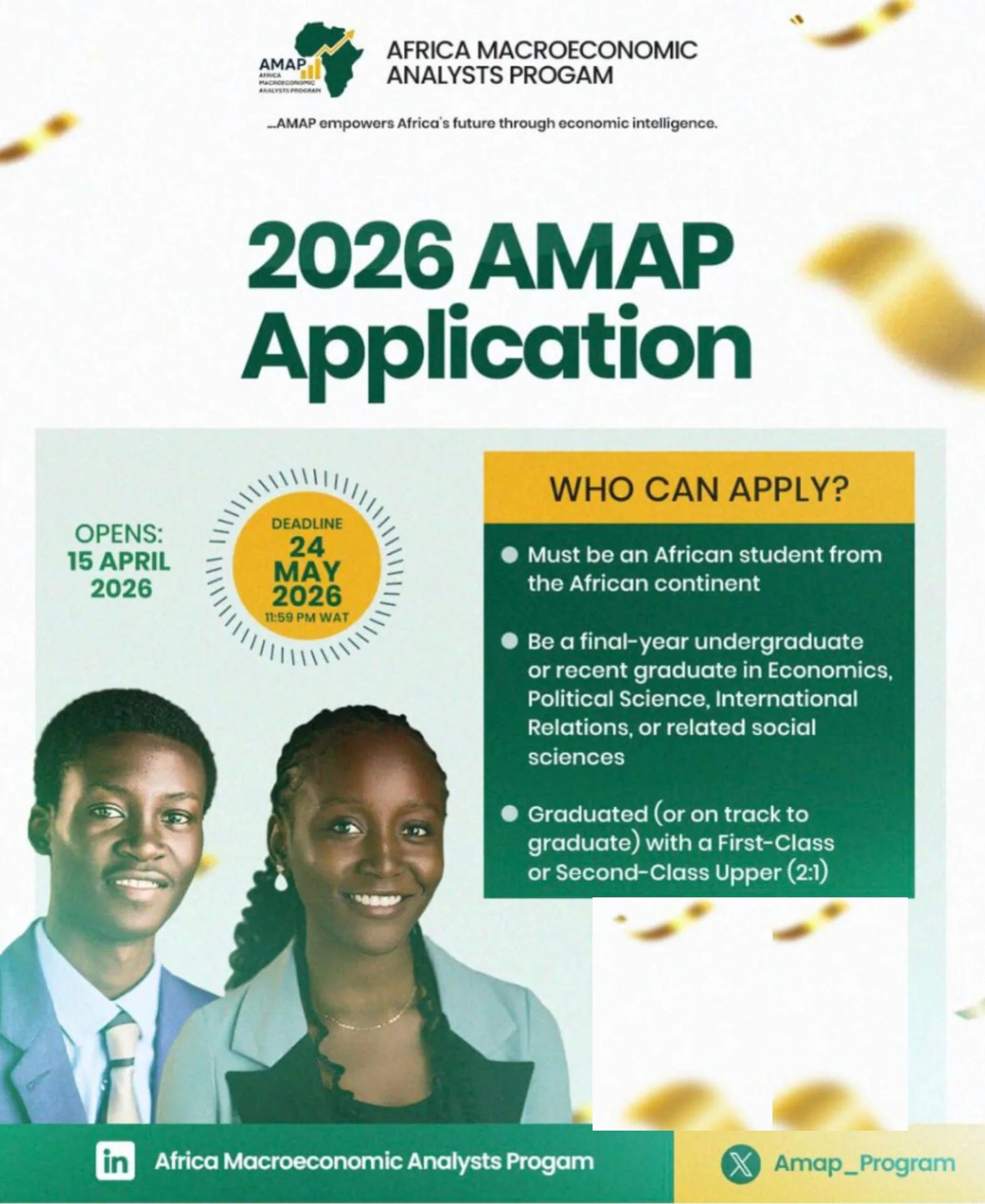 Africa Macroeconomic Analysts Program AMAP 2026