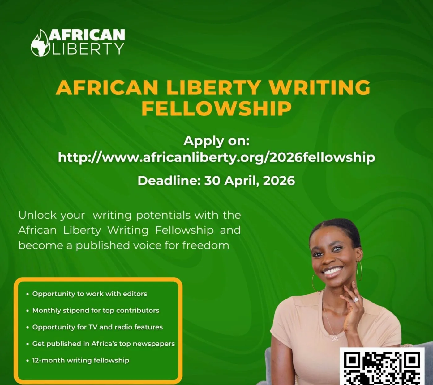 How to apply for African Liberty Writing Fellowship 2026