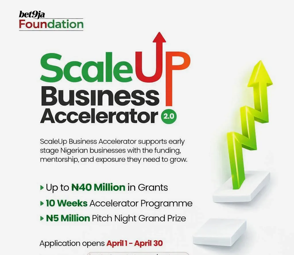 How to apply for Bet9ja Foundation ScaleUp Accelerator 2026