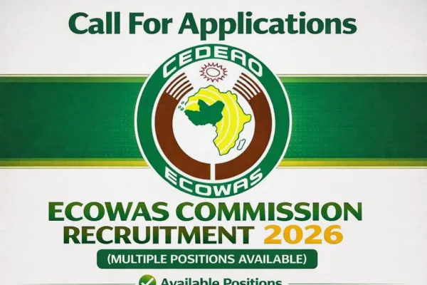 How to apply for ECOWAS Recruitment 2026