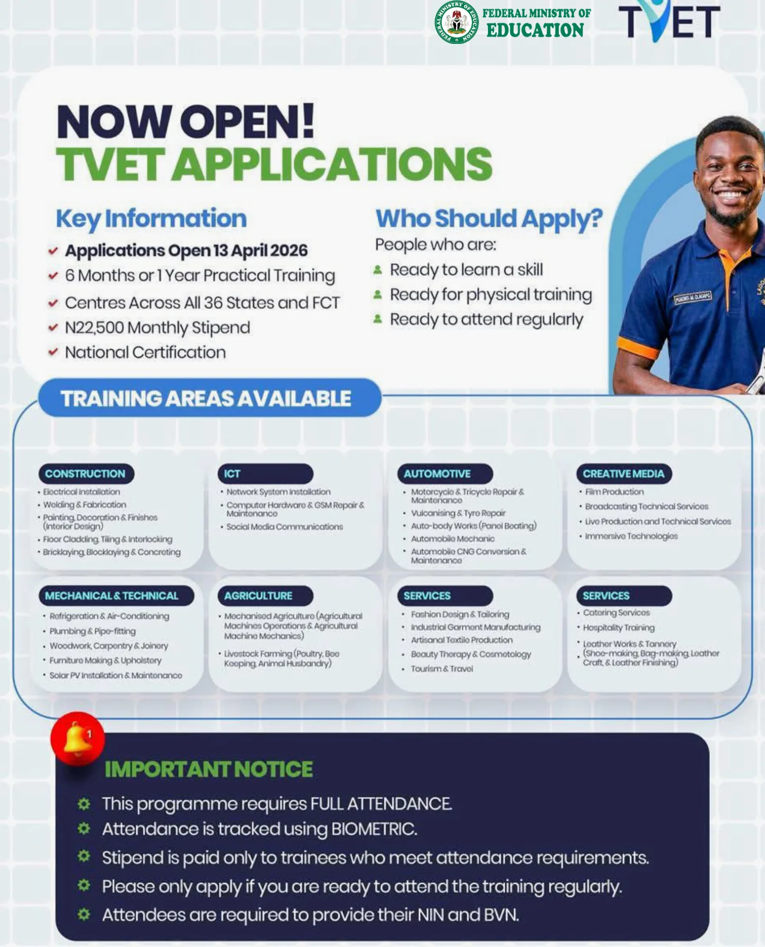 Federal Government TVET Initiative