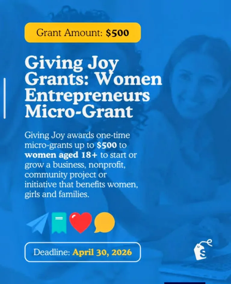 Giving Joy Microgrant for Women Entrepreneurs