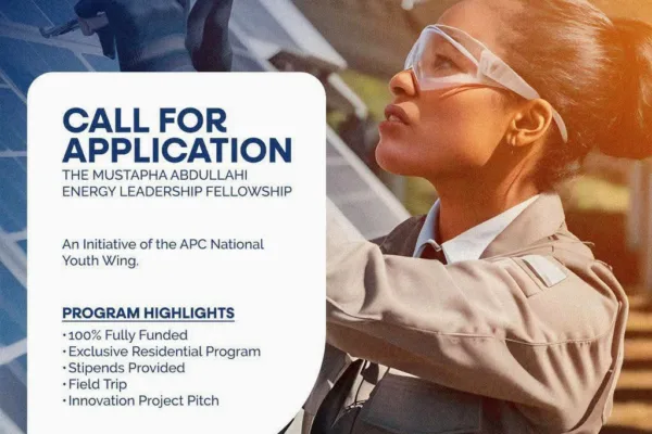 Application for Mustapha Energy Leadership Programme