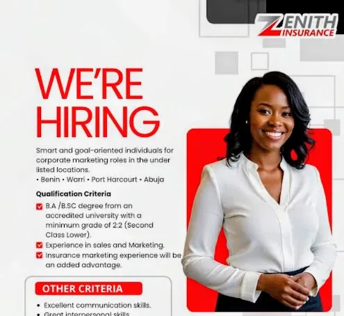 How to apply for Zenith Bank Insurance Recruitment