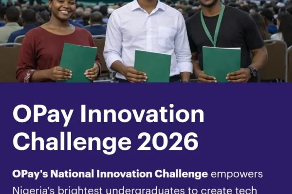 Application is now open for 2026 Opay Innovation Challenge