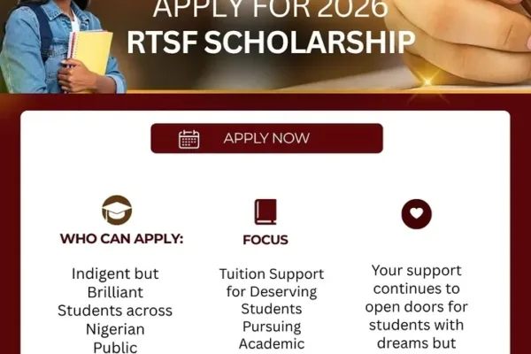 2026 RTSF Scholarship