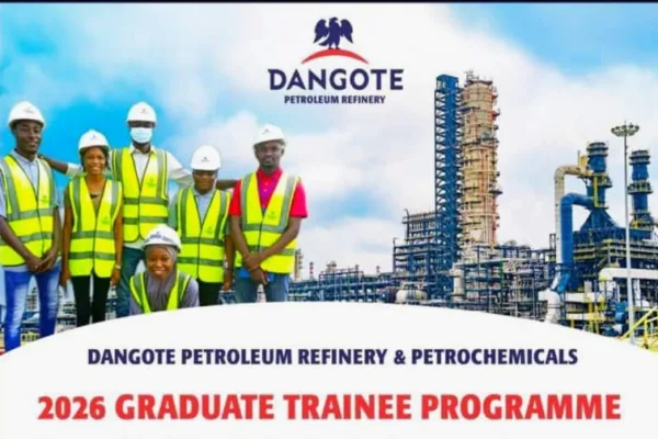 An update about Dangote Petroleum Refinery 2026 Graduate Trainee