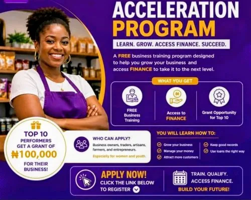 Apply for the FCMB MFB Business Acceleration Program 2026 for Nigerian MSMEs.