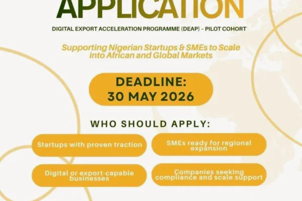 Application for NITDA Digital Export Acceleration Programme
