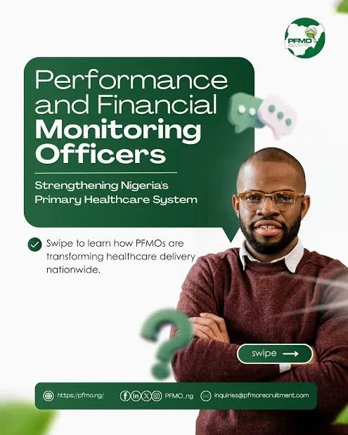 Applications are open for PFMO Programme Nationwide Recruitment for State Oversight Leads across Nigeria.