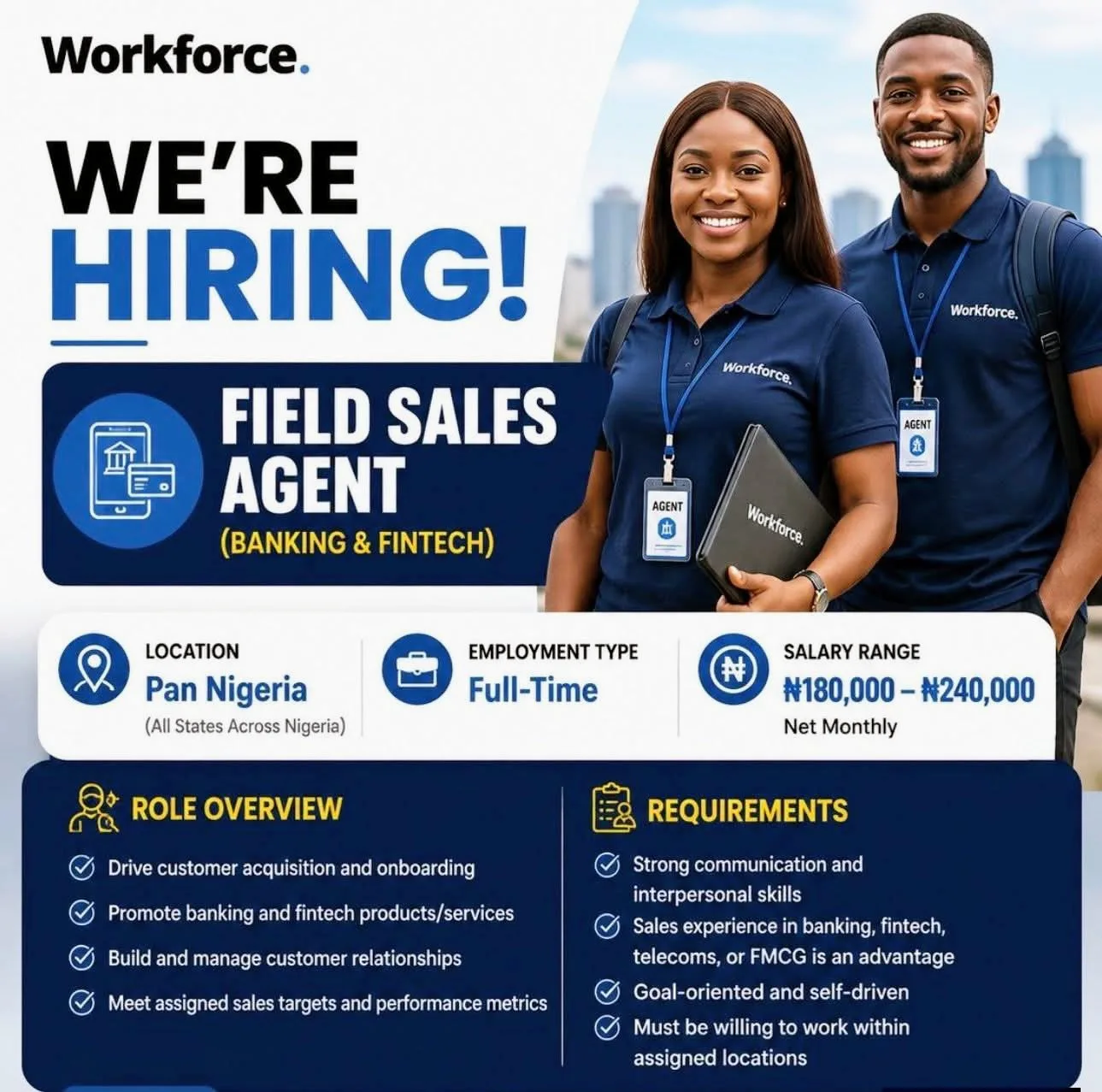 Workforce Field Sales Agents